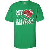 Wisconsin Badgers Football My Heart is on that Field - Shirt