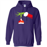 Funny Grinch Hand Holding Santa Hat Ornament Christmas PING PONG