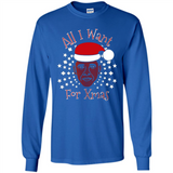 Obama All I Want For Xmas T Shirt PINGPONG - Long Sleeve T-Shirt