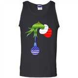 Grinch Holding American Flag ornament Christmas