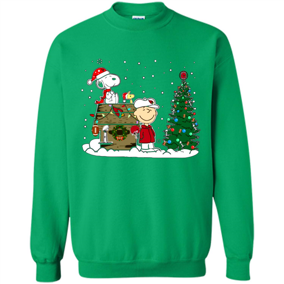 Arizona Cardinals Snoopy The Peanuts Movie Christmas Football Super Bowl pingpong - Sweatshirt