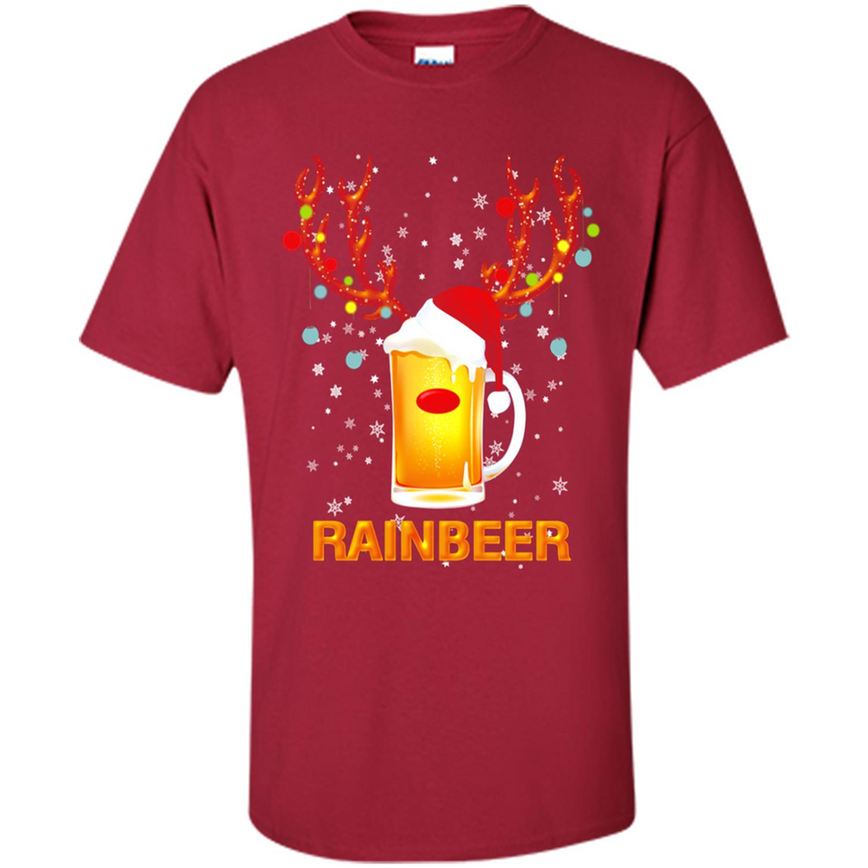 Rainbeer Funny Reindeer Beer Lover