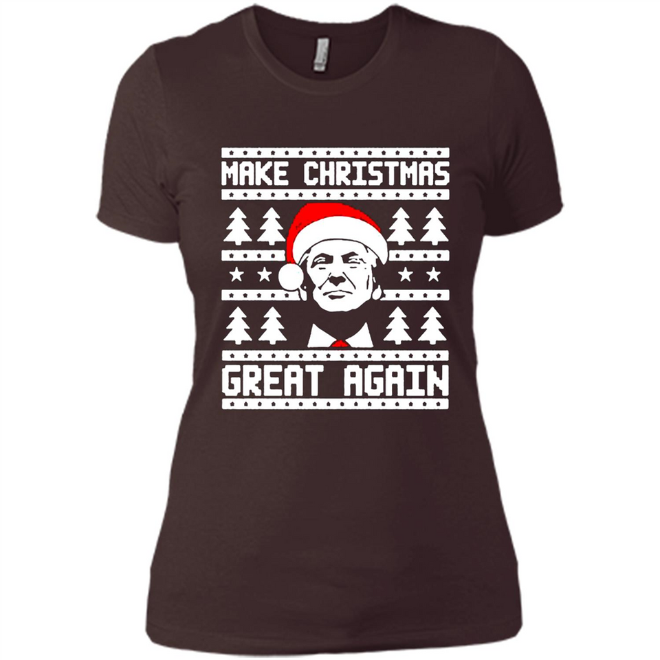 Fabulous Make Christmas Great Again Trump Ugly Christmas - Ladies' Boyfriend T-Shirt