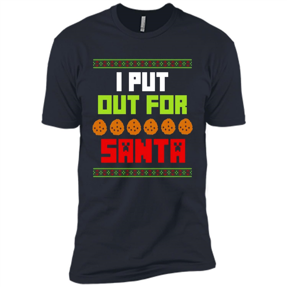 Cookies Out For Santa Christmas - Premium Short Sleeve T-Shirt