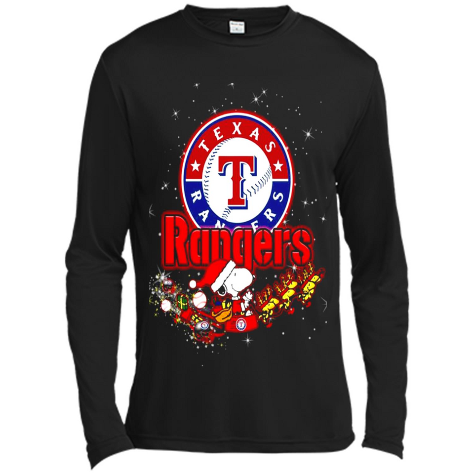 Snoopy Christmas Texas Rangers - Canvas Long Sleeve T-Shirt
