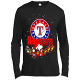 Snoopy Christmas Texas Rangers - Canvas Long Sleeve T-Shirt