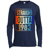 Retro Straight Outta 1983 35 Years Old - Canvas Long Sleeve T-Shirt