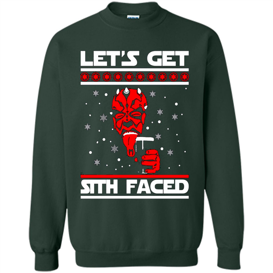 Let’s get sith faced Christmas sweatshirt PINGPONG