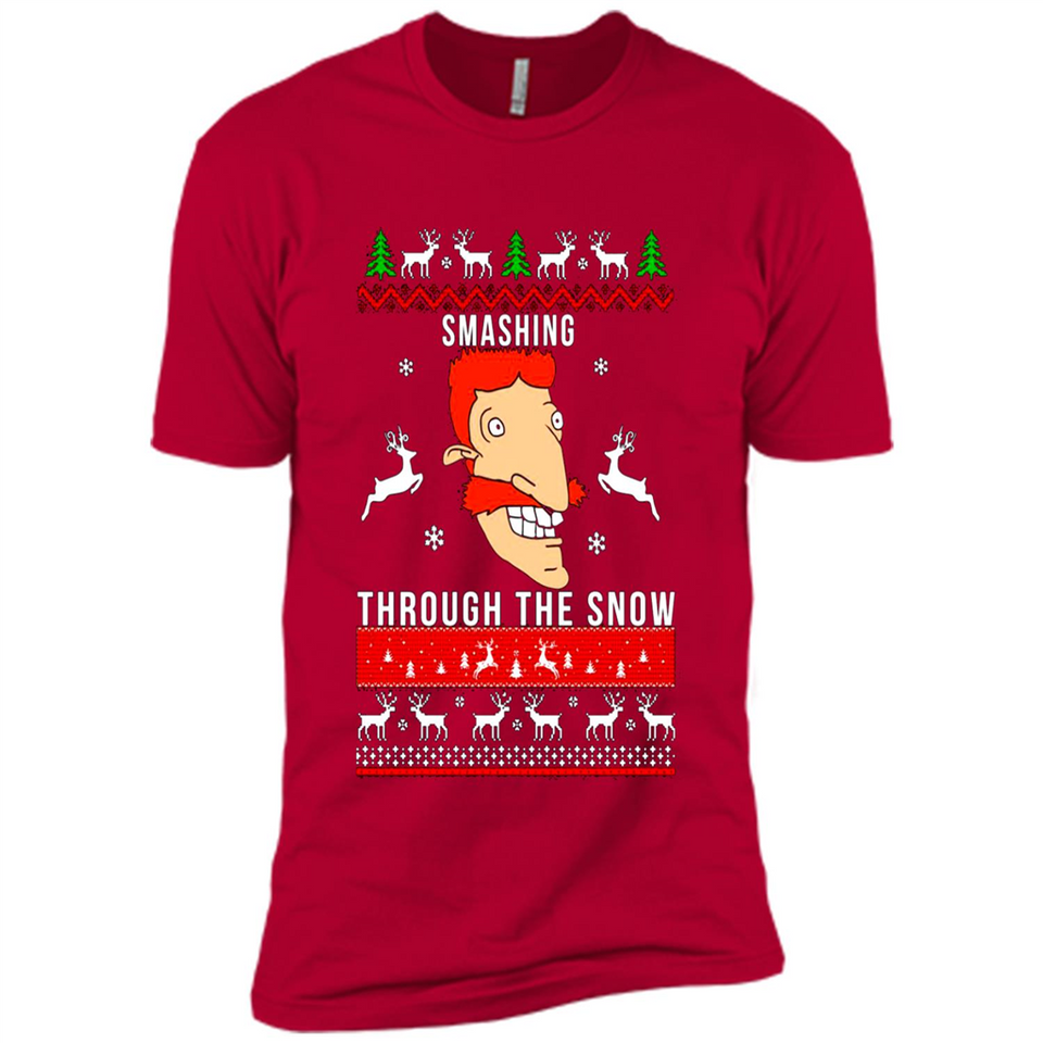 Nigel Thornberry Smashing through the snow Christmas sweatshirt PINGPONG
