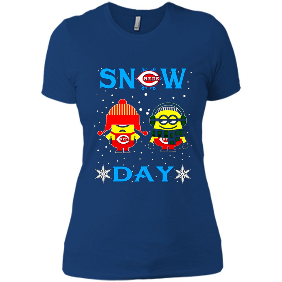 Snow Day Shirt For Cincinnati Reds Vs Minion Fans pingpong