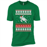 Sea Turtle Ugly Christmas T-Shirt - Premium Short Sleeve T-Shirt