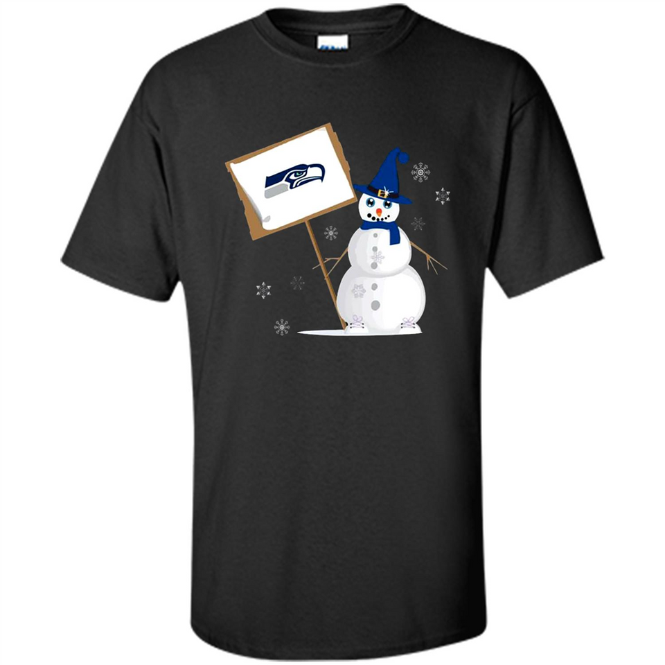 Seattle Seahawks Snowman Funny