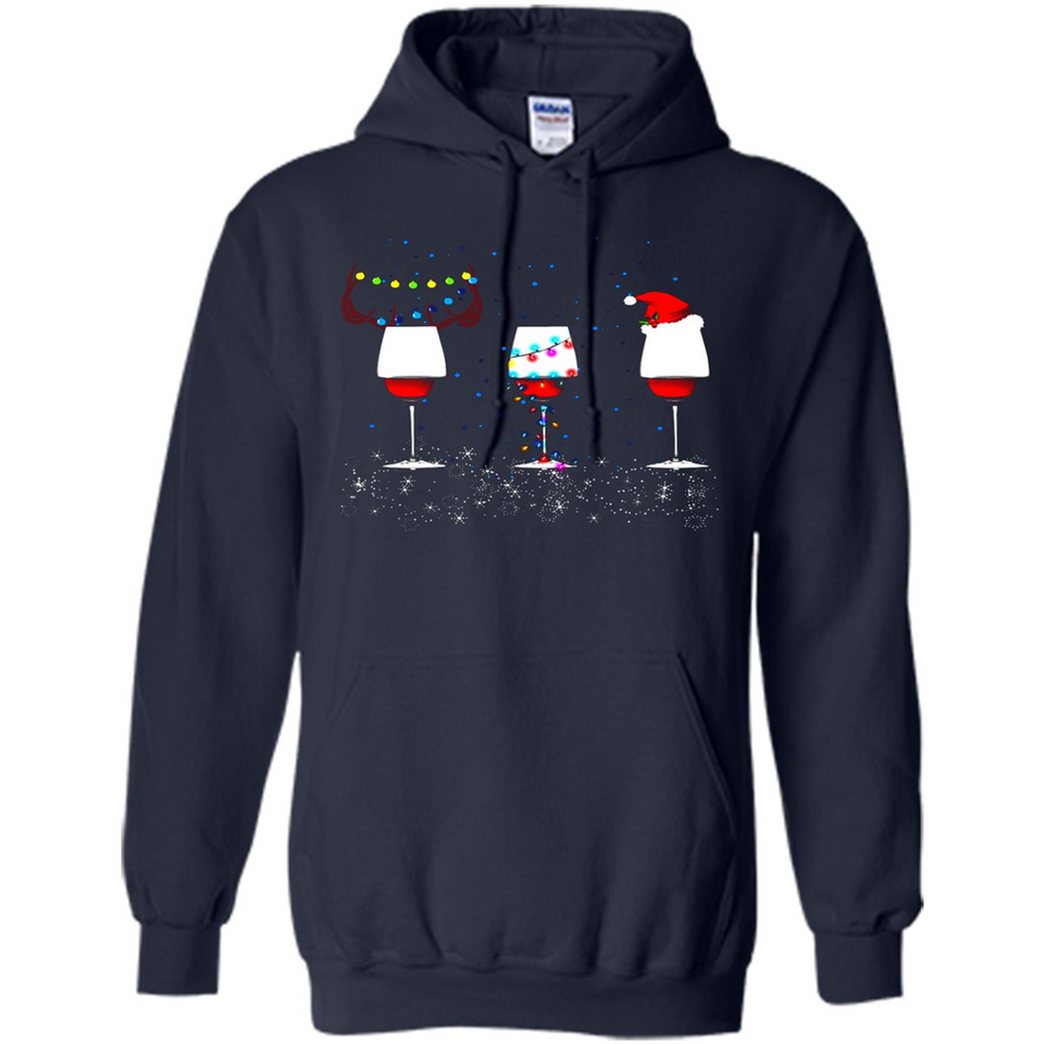 Christmas Red Wine Funny Merry Xmas Sweatshirt - Hoodie