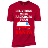 Delivering More Packages Than Santa Shirt - Postal Gift - Premium Short Sleeve T-Shirt