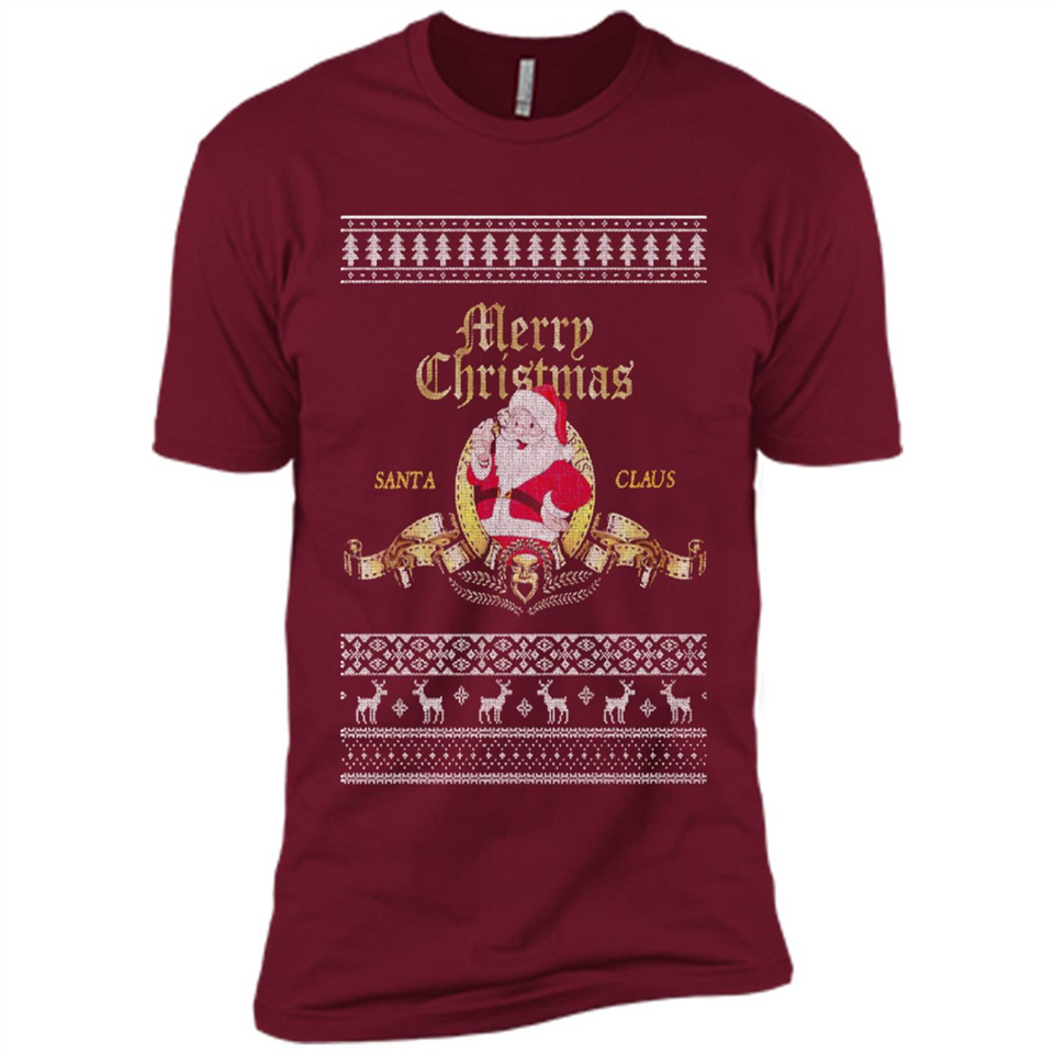 Christmas Santa Goldwyn Mayer Logo - Premium Short Sleeve T-Shirt