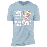 Washington Redskins Football My Heart is on that Field - Premium Short Sleeve T-Shirt