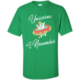 Unicorns Born In November Birthday