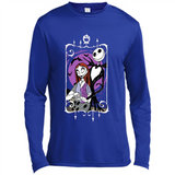 Disney Nightmare Before Christmas Jack And Sally T-Shirt - Canvas Long Sleeve T-Shirt