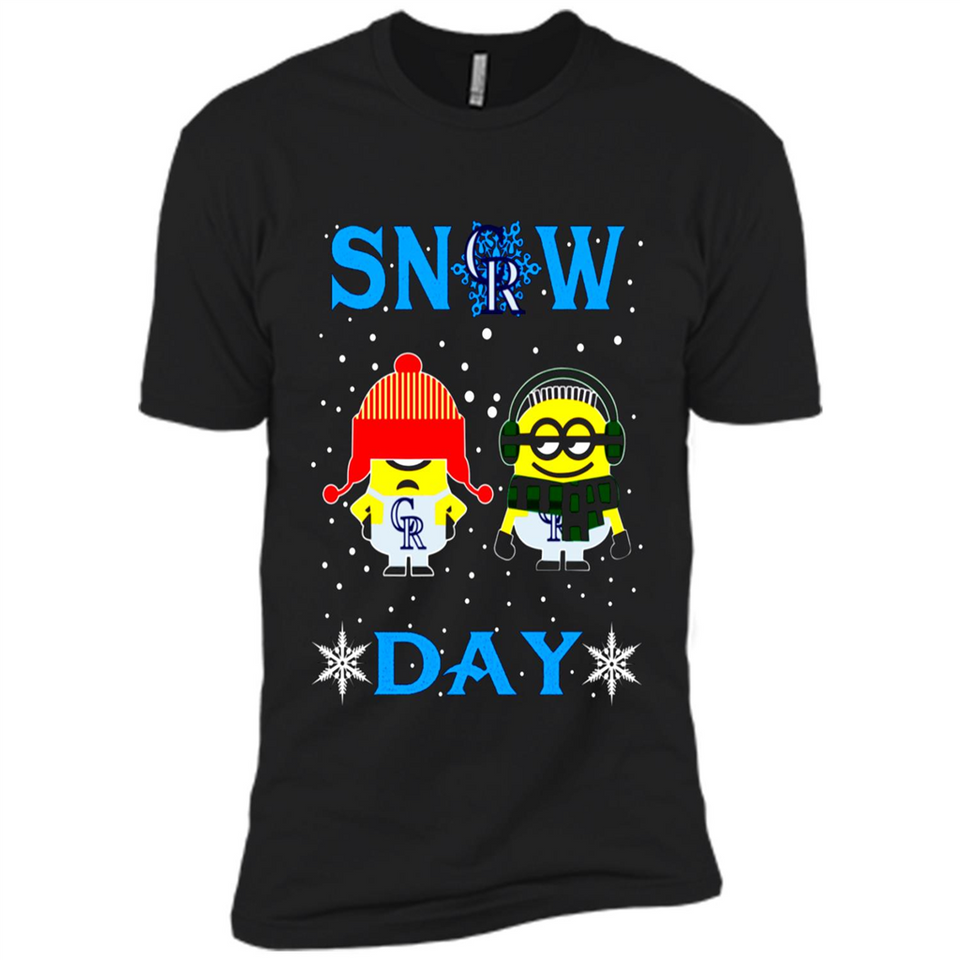 Snow Day Shirt For Colorado Rockies Vs Minion Fans pingpong