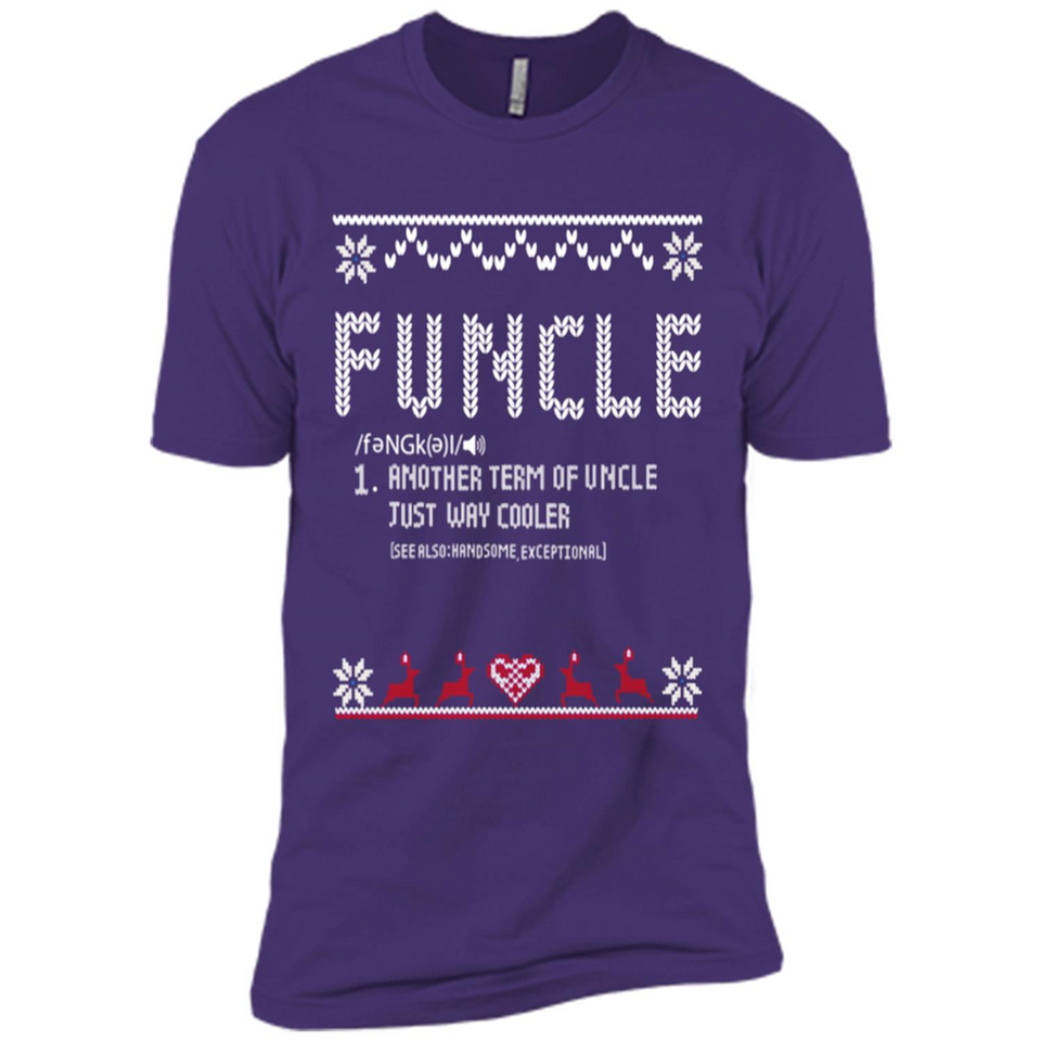 Mens Christmas Funcle Definition - Premium Short Sleeve T-Shirt