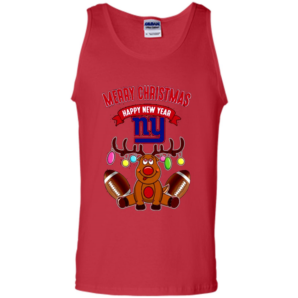 New York Giants NFL Reindeer Funny Merry Christmas And Happy New Year