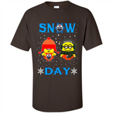 Snow Day Shirt For Edmonton Oilers Vs Minion Fans pingpong