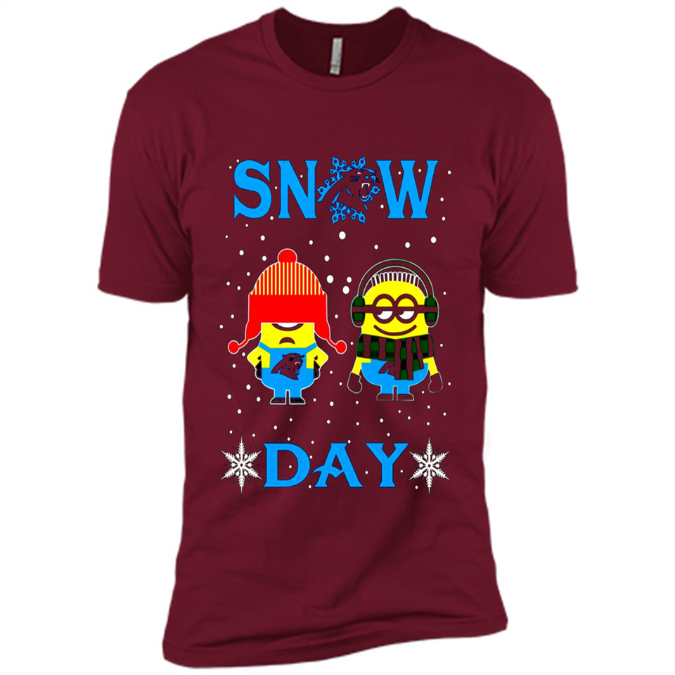 Snow Day Shirt For Carolina Panthers Vs Minion Fans pingpong