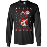 No Christmas for You – Deadpool Santa Claus Ugly Sweater - Long Sleeve T-Shirt