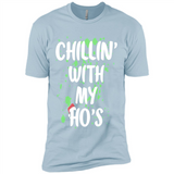 Chillin With My Ho's Funny Christmas - Premium Short Sleeve T-Shirt