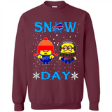 Snow Day Shirt For Buffalo Bills Vs Minion Fans pingpong