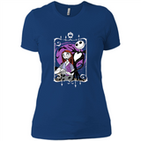 Disney Nightmare Before Christmas Jack And Sally T-Shirt - Ladies' Boyfriend T-Shirt