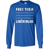 Peaceful Communities- Free Them Liberenlos Shirt PINGPONG - Long Sleeve T-Shirt