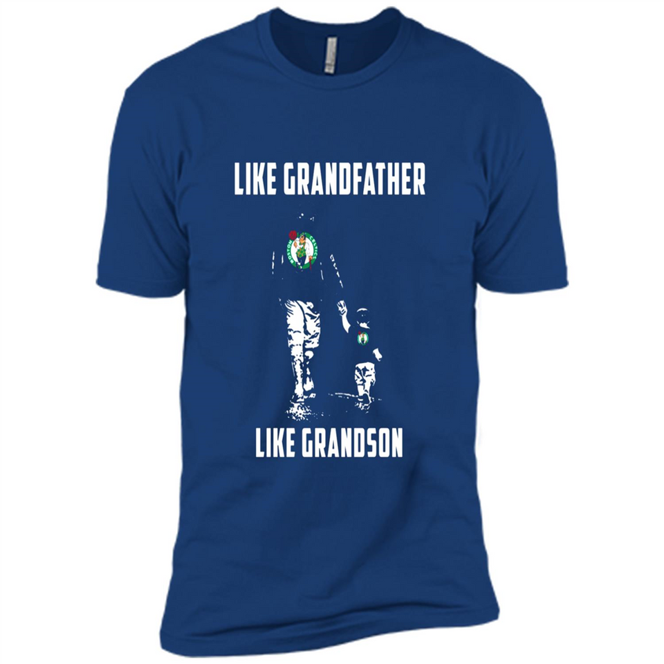 Boston Celtics Like GrandFather Like GrandSon - Premium Short Sleeve T-Shirt