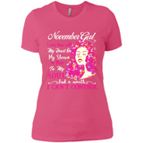 November Butterfly Girl - Ladies' Boyfriend T-Shirt