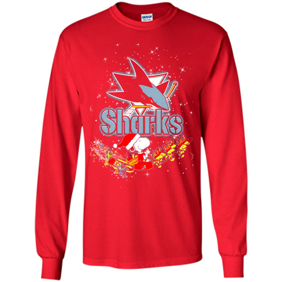 Snoopy Christmas San Jose Sharks - Long Sleeve T-Shirt