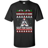 Namastay at home and wait for Santa Christmas sweatshirt PINGPONG