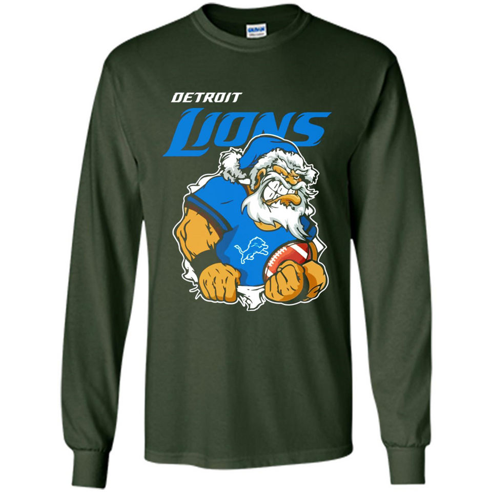 Grumpy Santa Claus Detroit Lions Football Team PINGPONG