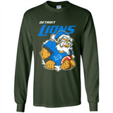 Grumpy Santa Claus Detroit Lions Football Team PINGPONG