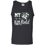 Green Bay Packers Football My Heart is on that Field - Tank Top