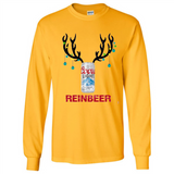 Coors Light Reinbeer Funny Beer Reindeer Christmas Sweatshirt - Long Sleeve T-Shirt