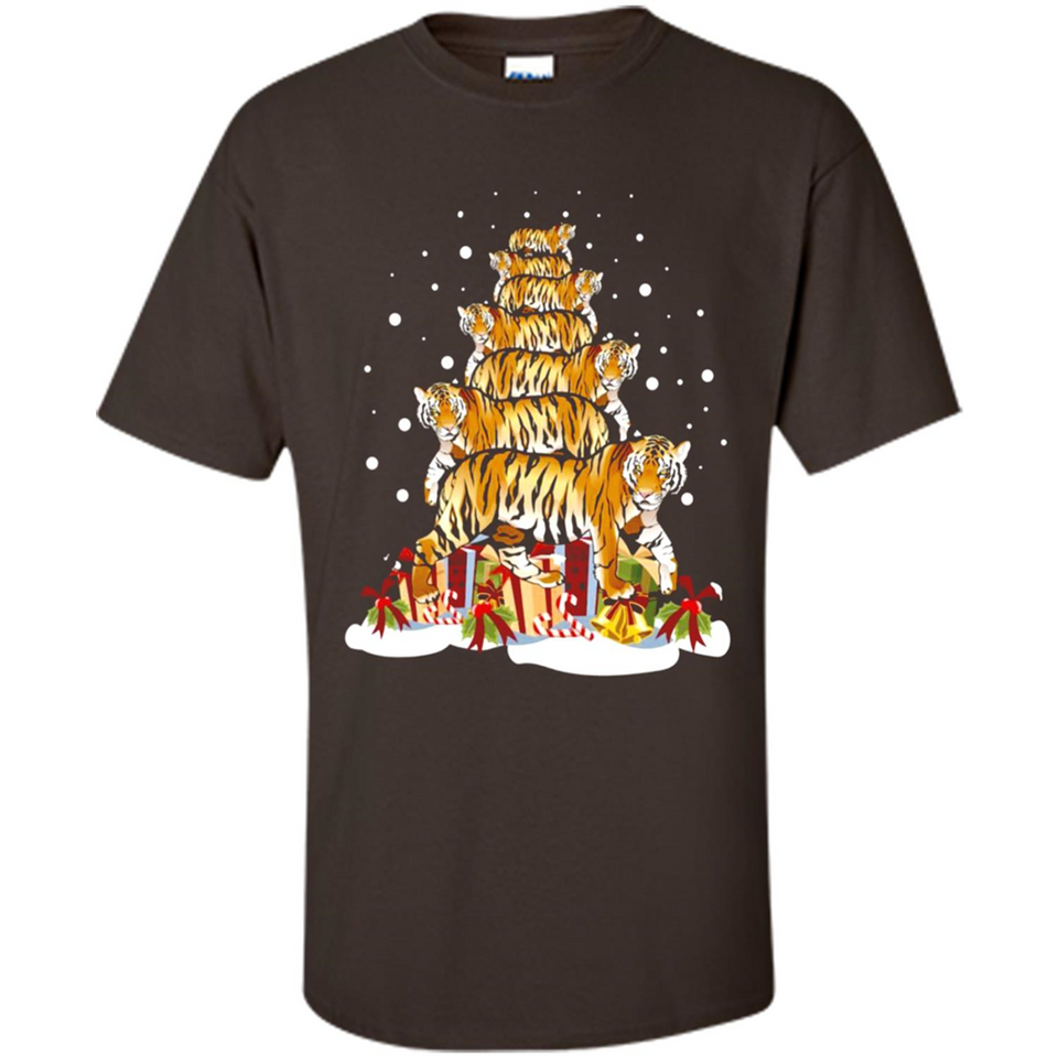 Tiger Christmas Tree Funny Merry Christmas - Shirt