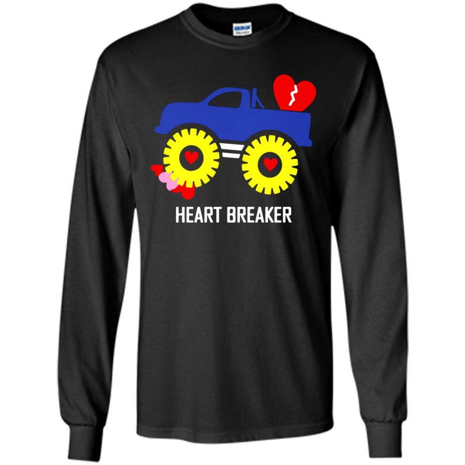 HEART BREAKER BLUE MONSTER TRUCK VALENTINE'S DAY