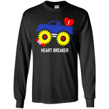 HEART BREAKER BLUE MONSTER TRUCK VALENTINE'S DAY