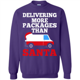 Delivering More Packages Than Santa Shirt - Postal Gift - Sweatshirt