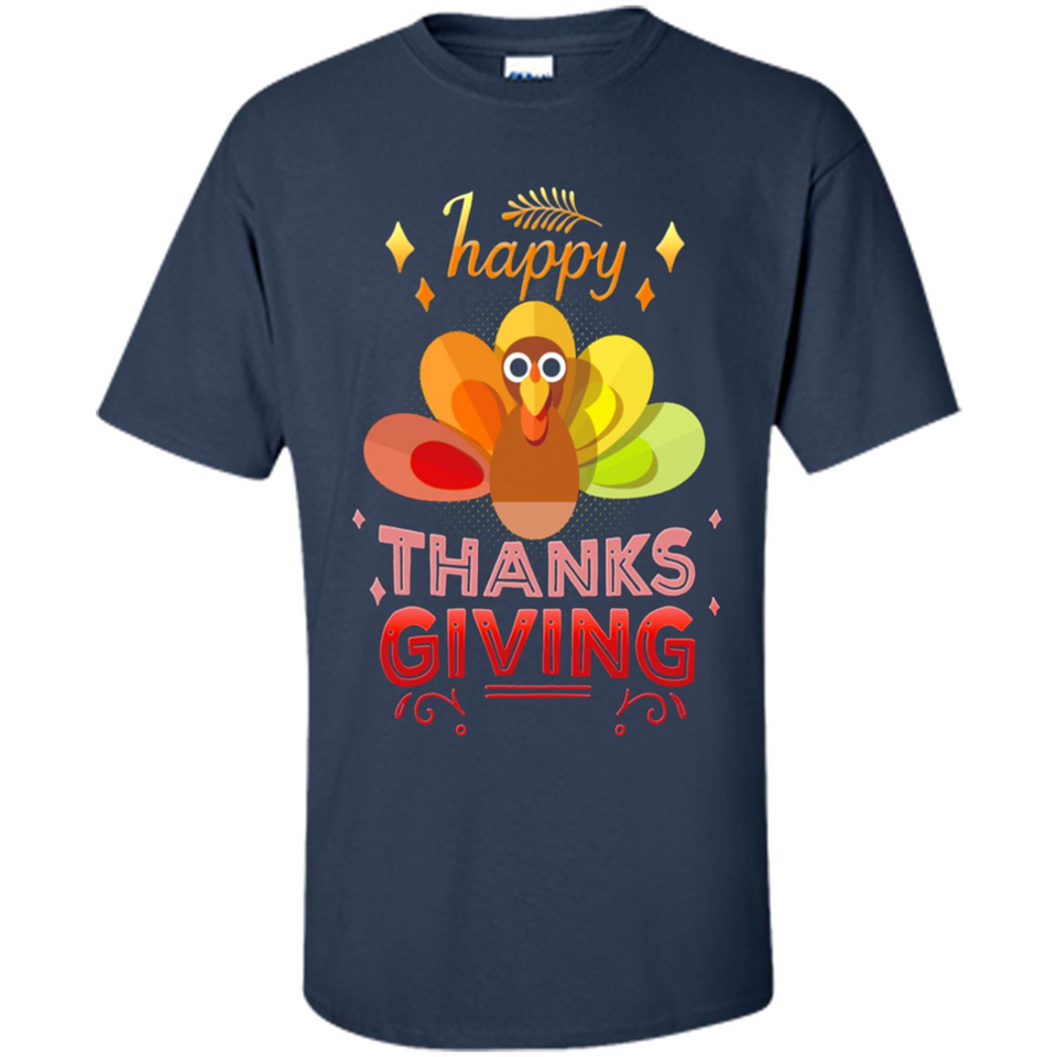 Happy Thanksgiving Turkey Day Colorful Cute