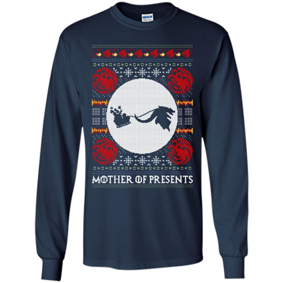 Mother Of Presents – Game of Thrones ugly christmas sweater - Long Sleeve T-Shirt