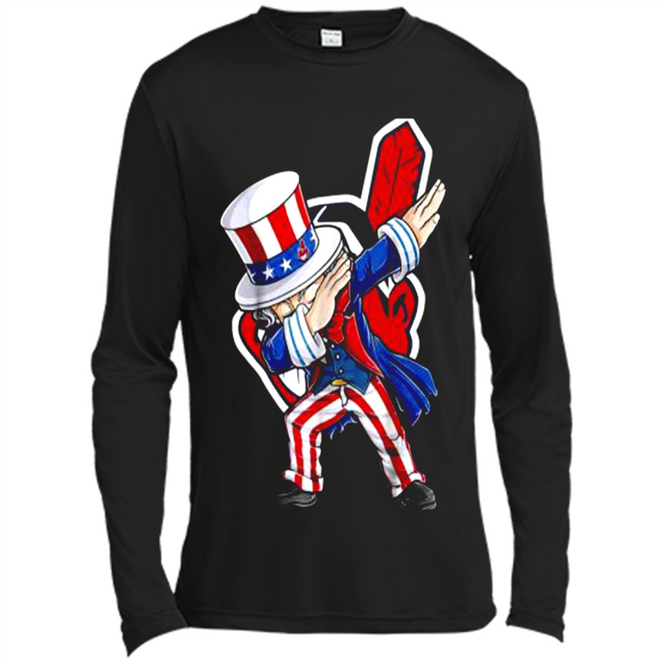 MLB CLEVELAND INDIANS UNCLE SAM DABBING INDEPENDENCE DAY