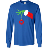 Funny Grinch Hand Holding Chef Ornament Christmas PING PONG