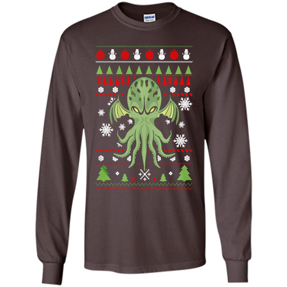 Octopus Ugly Sweater Christmas - Long Sleeve T-Shirt