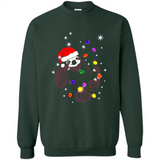Cute Christmas Choloepus Sloth Santa Led Light Mug - Sweatshirt